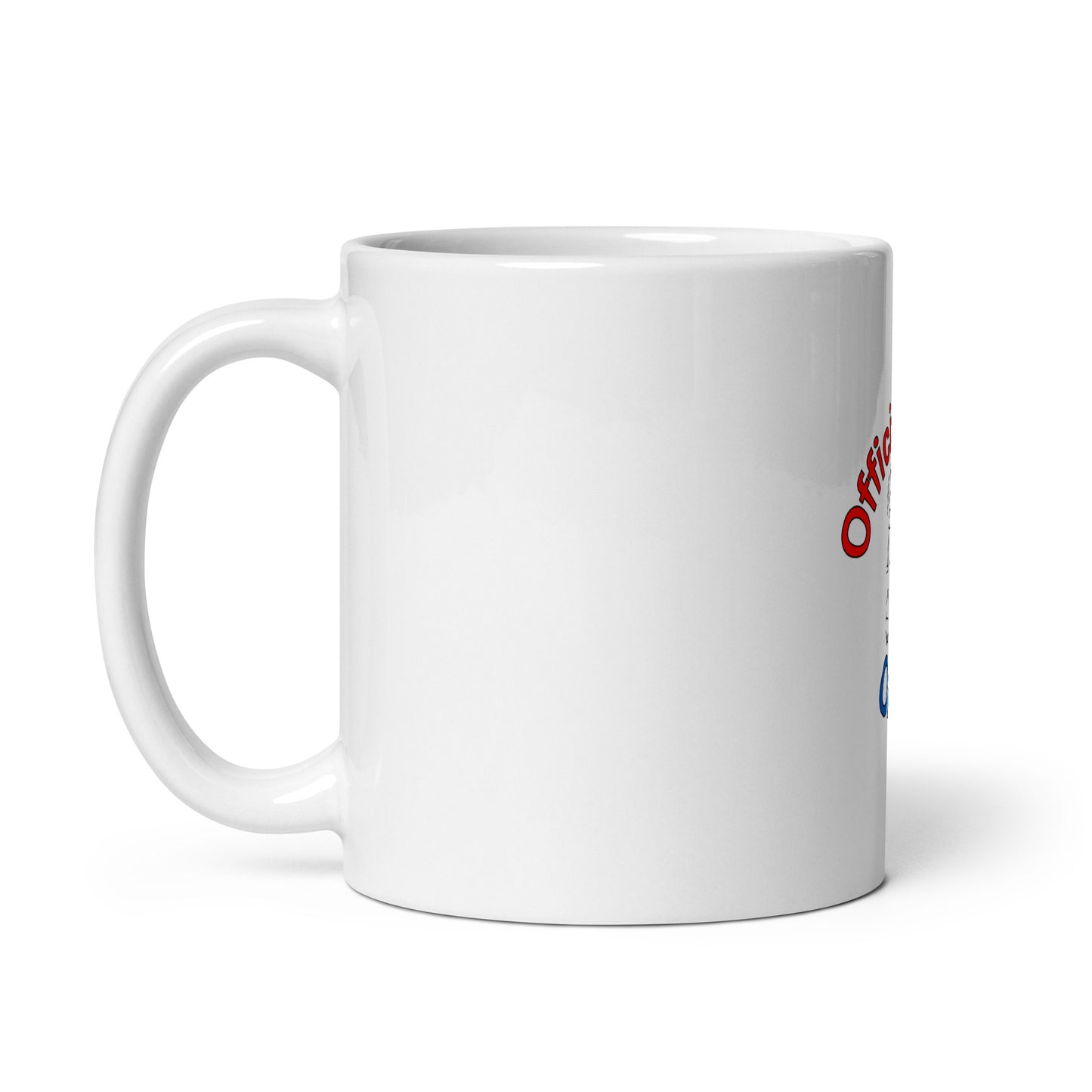 White glossy mug