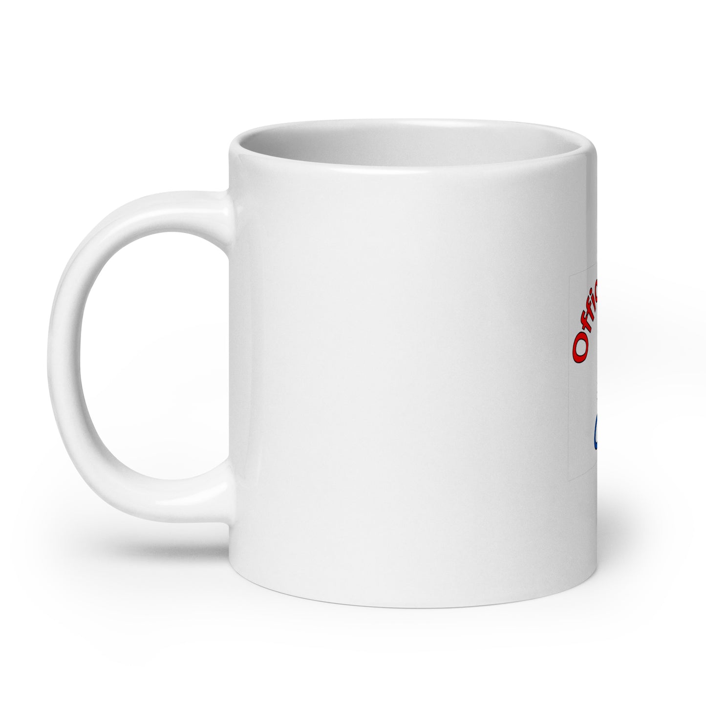 White glossy mug